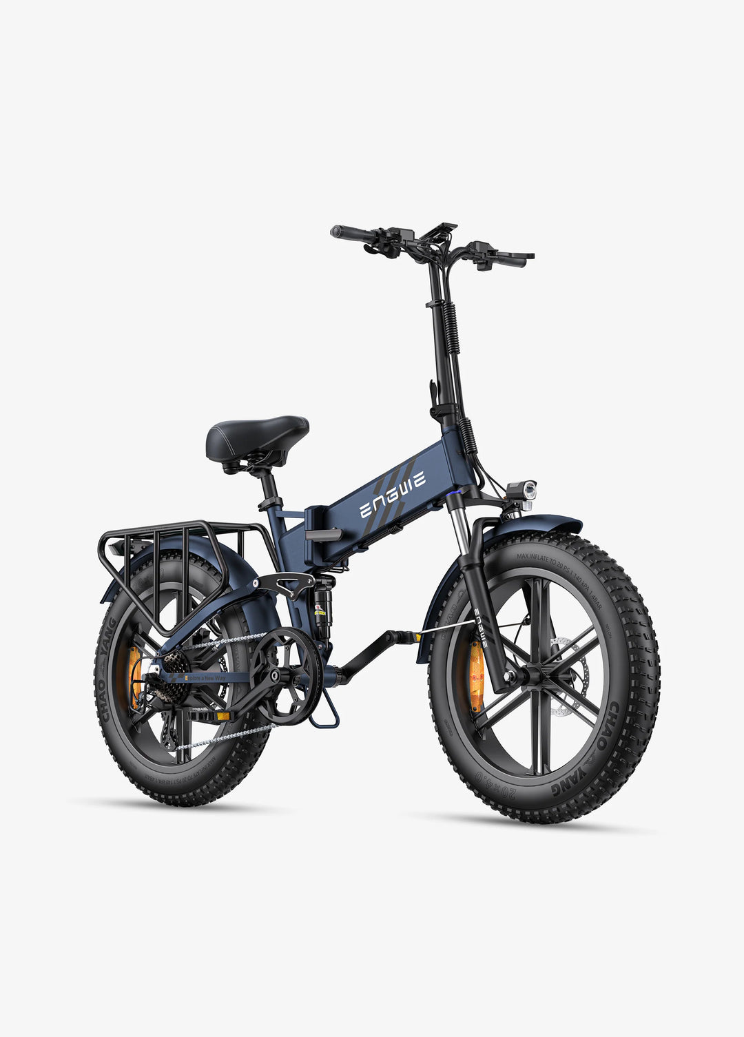 Engine Pro 2.0 - 75Nm High Torque Folding Electric Bike with Full Suspensions